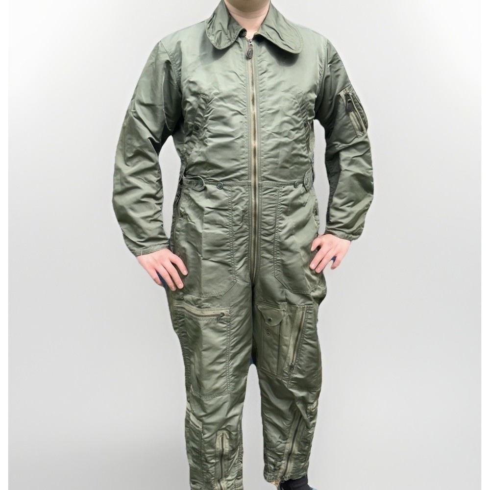 Vintage Flight Suit USAF CWU-1/P Size M Reg Military Coveralls MIL-C-25780